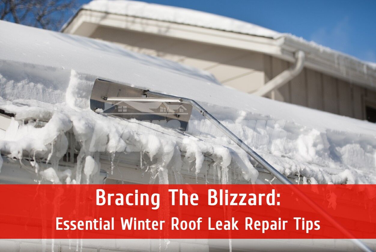 Winter roof leak repair