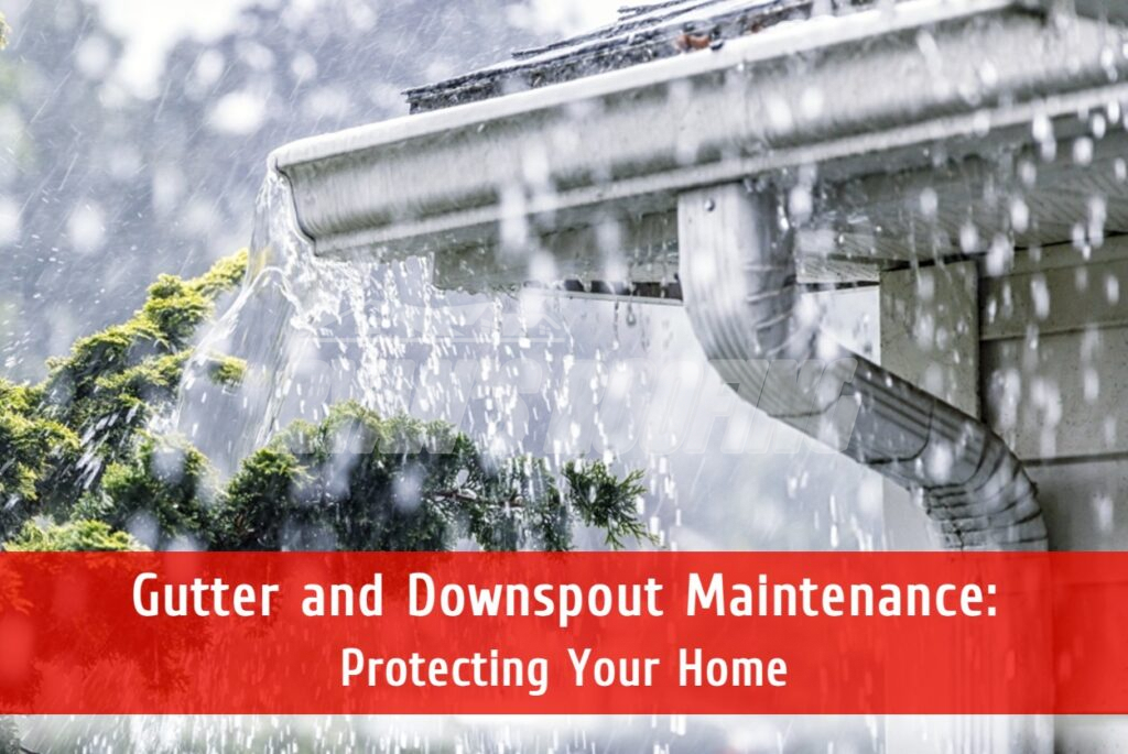 Gutter and downspout maintenance, repair, and installation