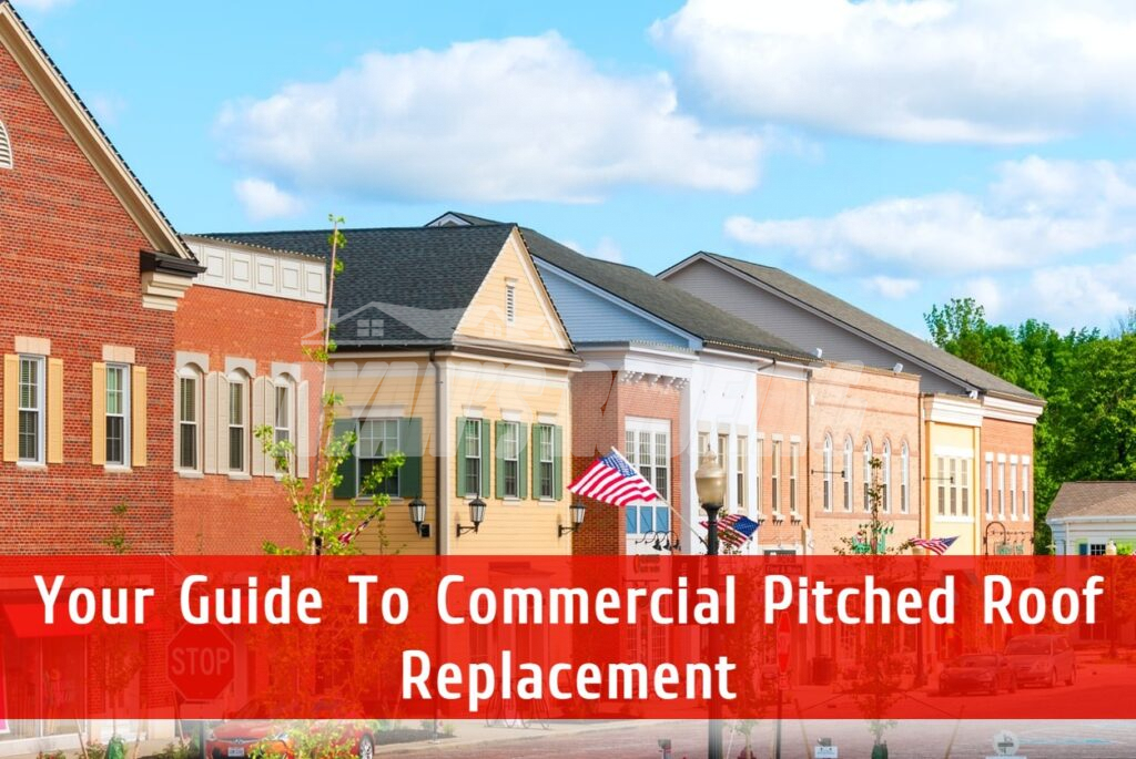 Commercial pitched roof replacement in York PA