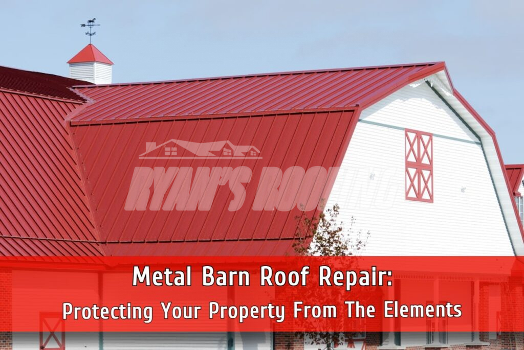 Metal barn roof repair