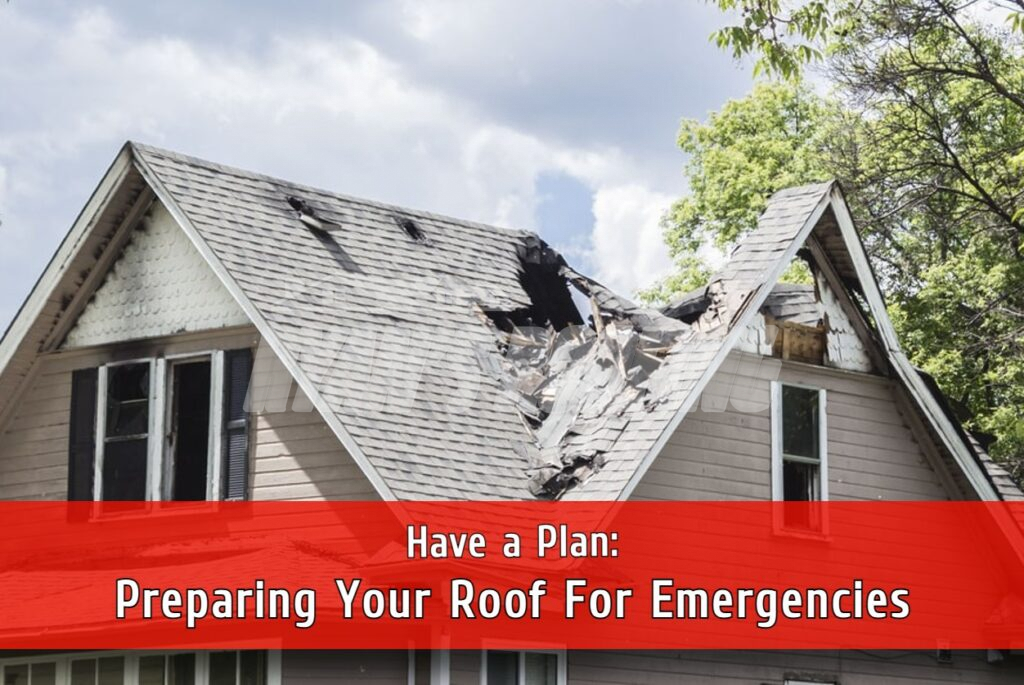 Roof damage emergency preparedness