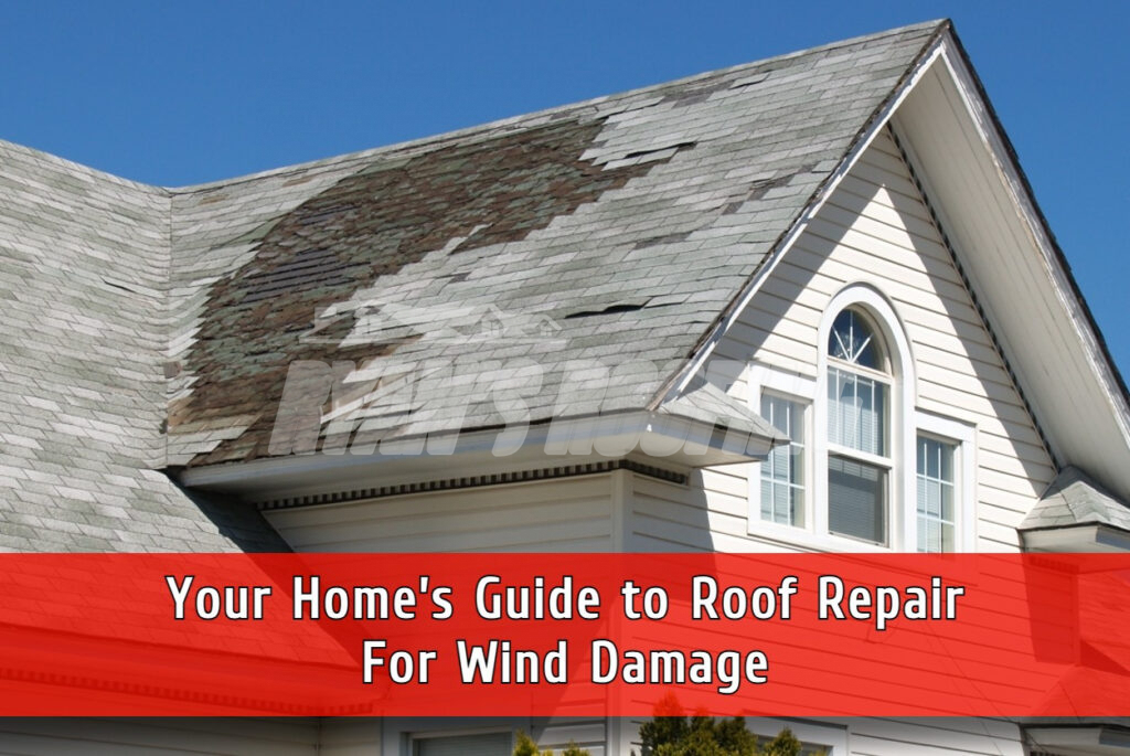 WInd damaged roof repair