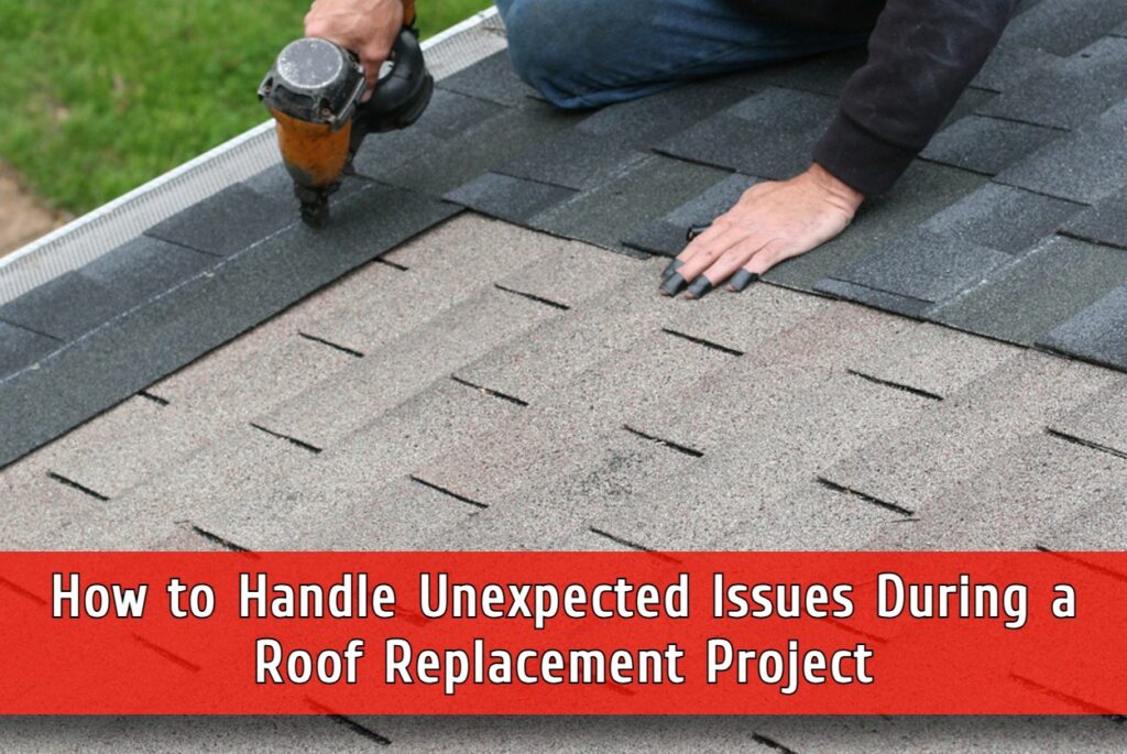 How to handle unexpected issues during a roof replacement projects