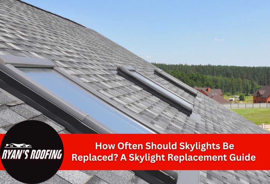 roof with 3 skylights