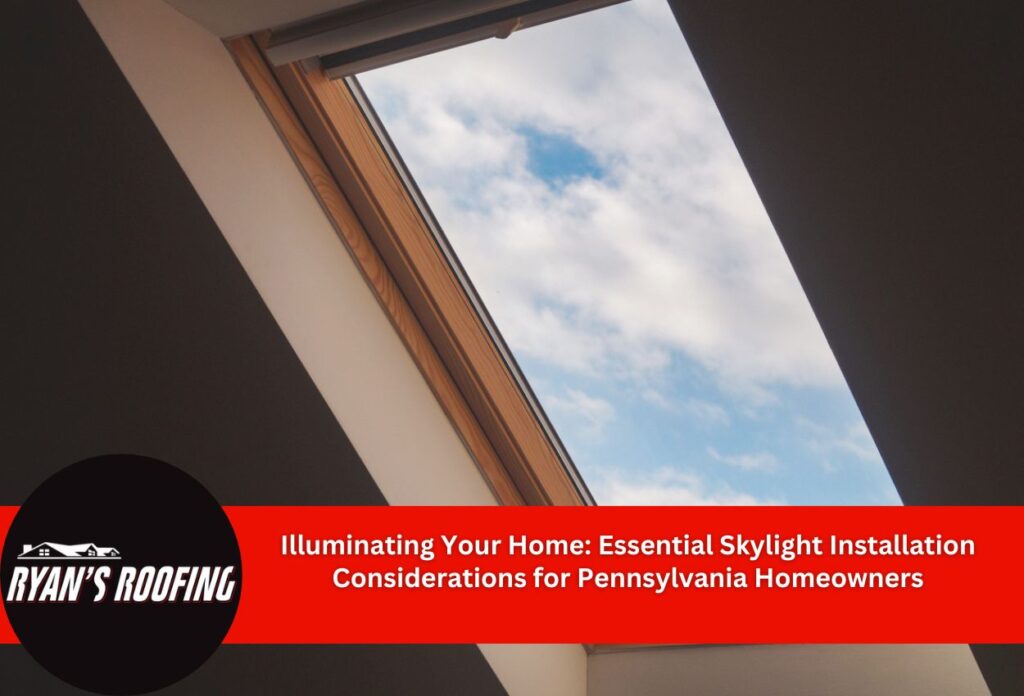 Illuminating Your Home: Essential Skylight Installation Considerations for Pennsylvania Homeowners